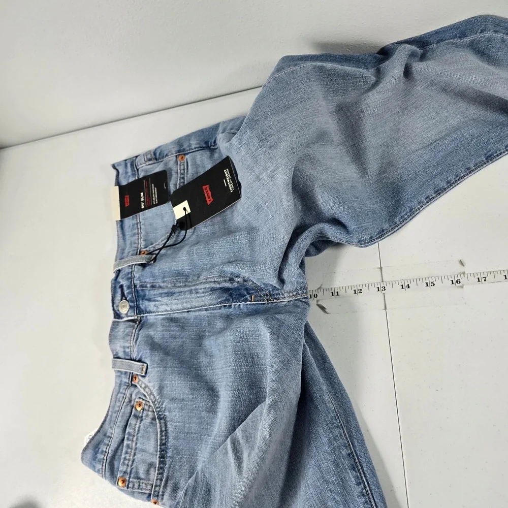 Levis 511 Slim Light Wash Linen Denim Stretch Jeans Mens 34x34 New 04511-6137